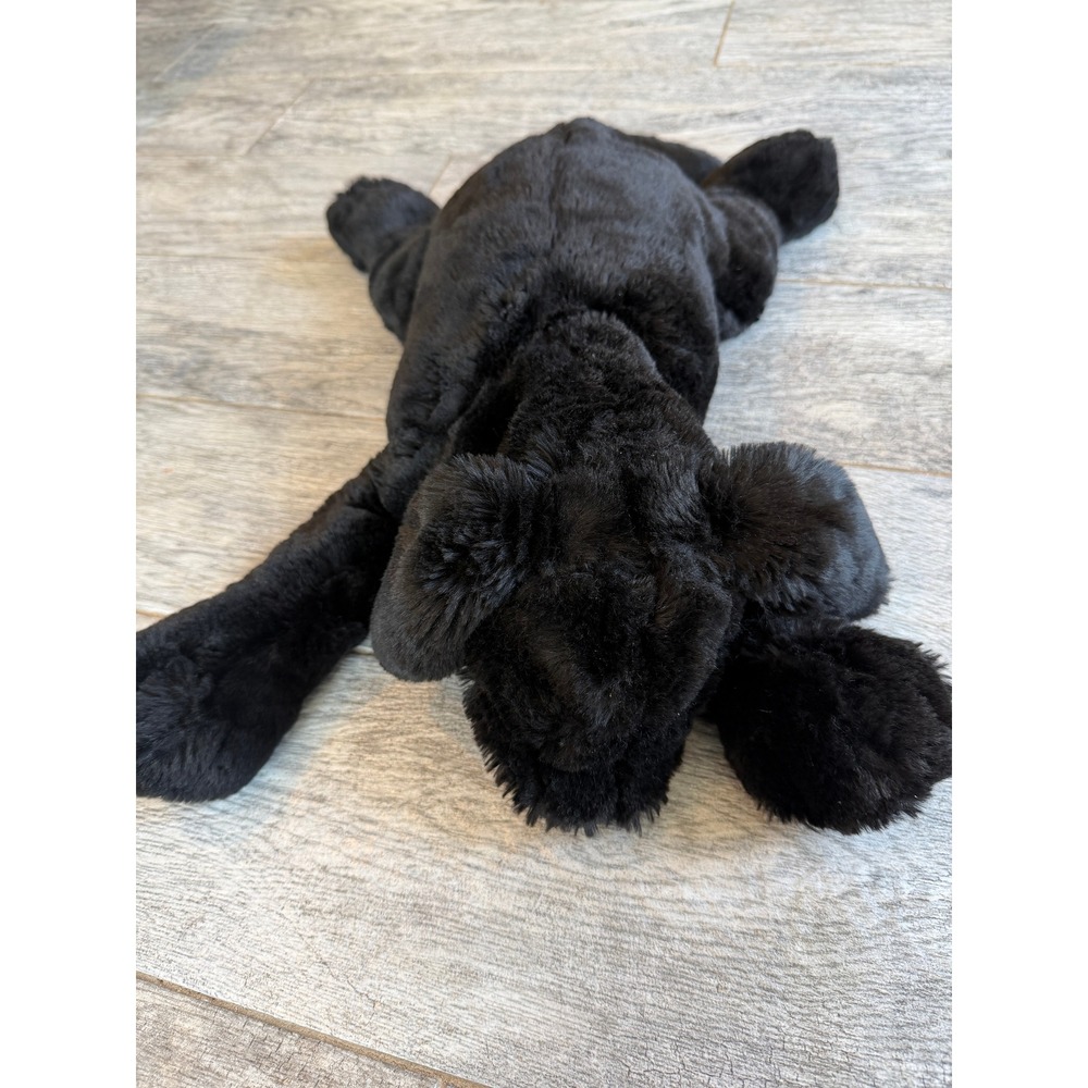Folkmanis Hand Puppet Black Labrador Retriever Dog Plush Realistic Puppy 20"